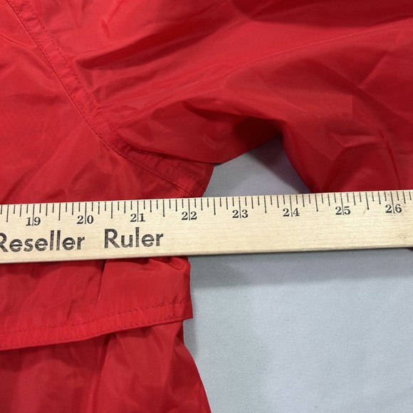 VINTAGE Eddie Bauer Jacket Mens Medum Red Anorak Windbreaker Vented Lightweight - Picture 7 of 10